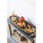 Art mural 12,5 po x 3 po x 37,5 po, 100% fer, motif en argent hypnotisant avec grille