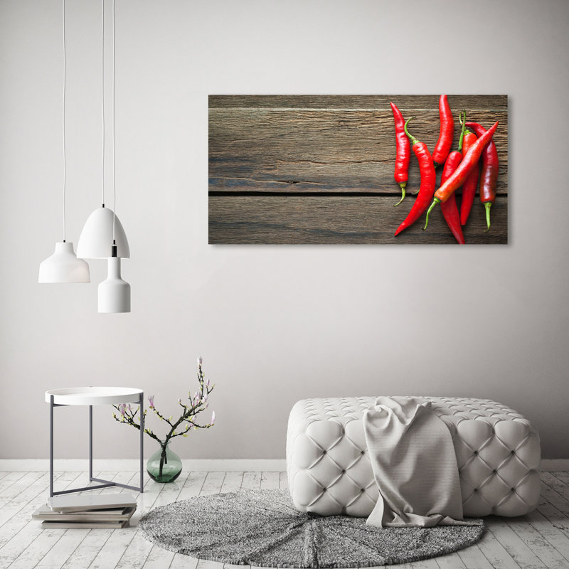 Chilli Peppers - Wrapped Canvas Print, 60cm H x 120cm W