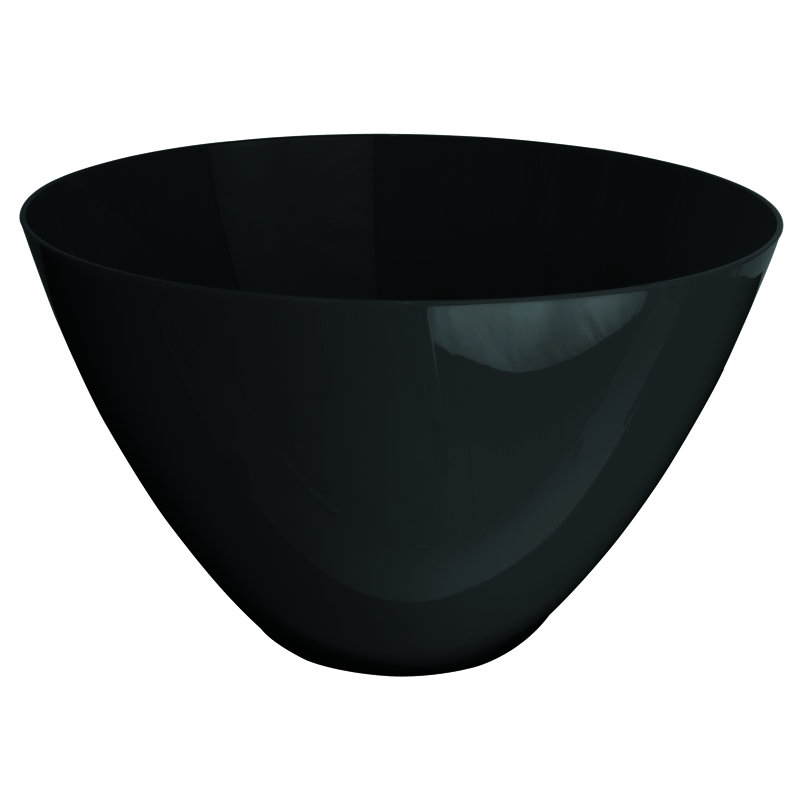 Polycarbonate Round Bowl 4.75" - 12 Pieces - Sapphire, Black