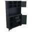 Armoire à café fonctionnelle avec beaucoup de rangement, tiroirs, tablettes et supports, idéale pour la cuisine, la salle à manger et plus encore