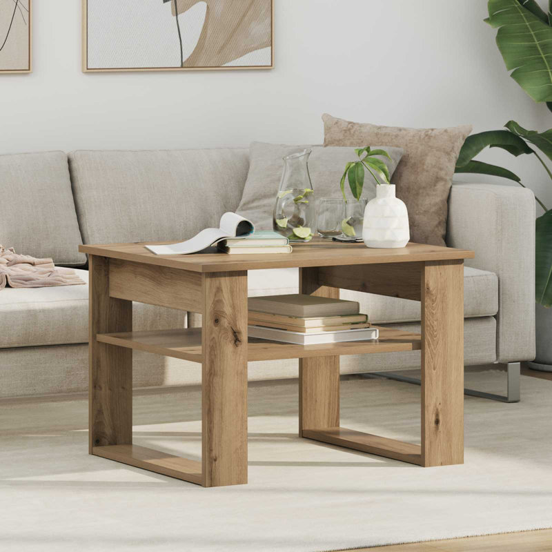 Coffee Table with Storage, Artisan Oak, 44cm. H x 64cm. L x 54cm. W