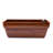 Demaline 7.8 in. Dark Wood Plastic Rectangle Self-watering Planter Pot