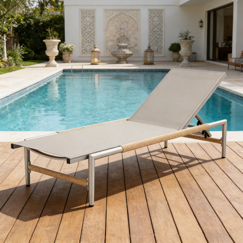 Chaise longue d'extérieur Aluminun, 1