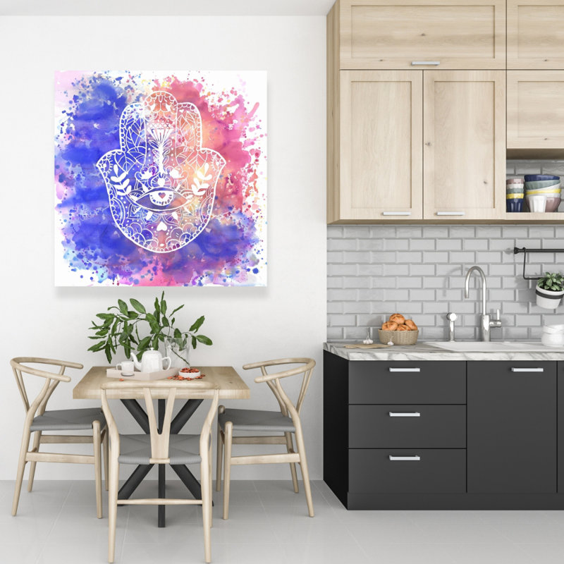 Hamsa Hand - Toile spirituelle pour la chambre à coucher