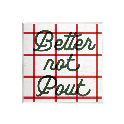 Better Not Pout Plaid at274