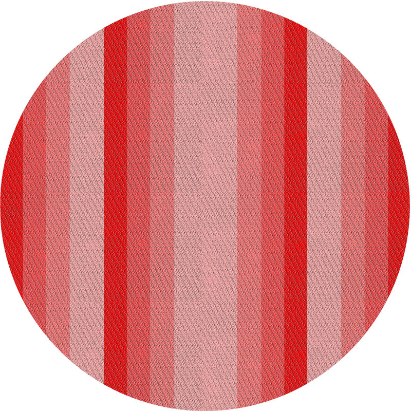 Tapis rose / gris Avera, Rond 6 pi