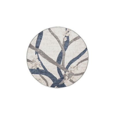 Machine Washable Beige Area Rug