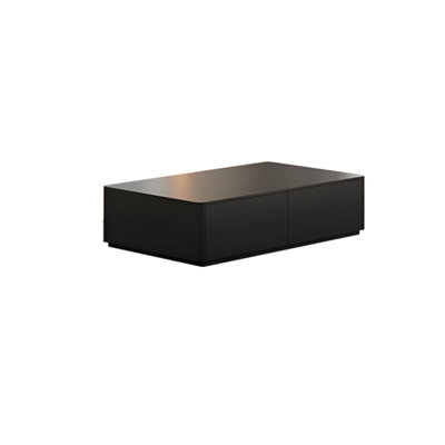 Modern Wood Coffee Table with Four Storage Drawers