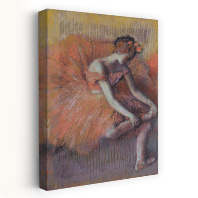 Danseuse Rajustant Sa Sandale, 1896, impression d'art mural classique contemporain