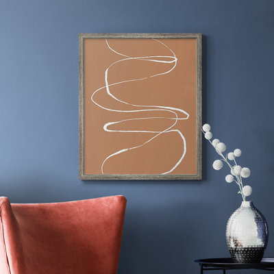Terracotta Drift I Premium Framed Canvas - Ready to Hang