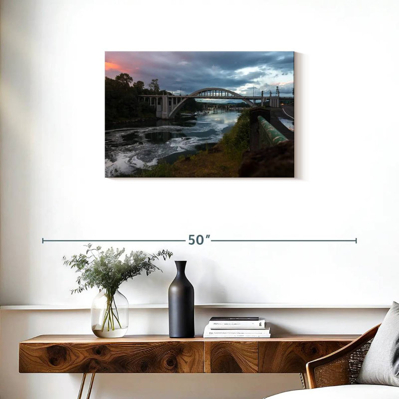 Lilie Dramatic Oregon Bridge, 20" H x 30" W