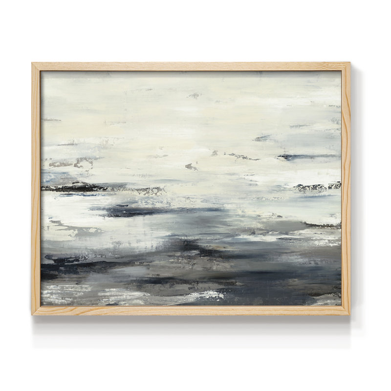 On the Stormy Seas - Imprimé encadré - Restickable, H 8 po x l 10 po, Naturel