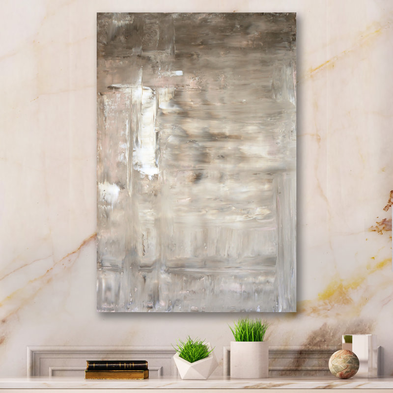 Art moderne gris et bleu II 2PT47799, H 12 po x l 8 po x P 1 po