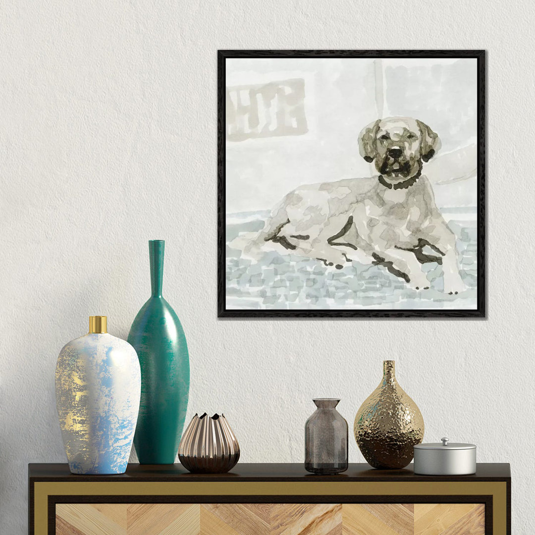 Hundestudie I von Stellar Design Studio - Galerie-Giclée auf Leinwand