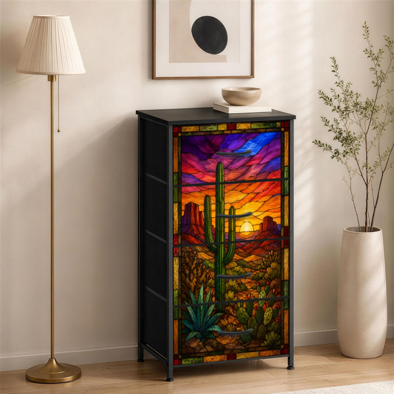 Commode à 4 tiroirs pour la chambre à coucher Sunset