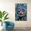 Timing is Everything Blue - Impression sur toile-57067455-57067460