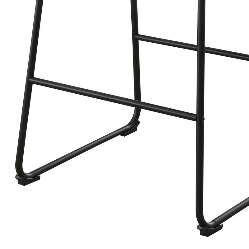 Chaise de comptoir revêtue de similicuir (ensemble de 2), Brun