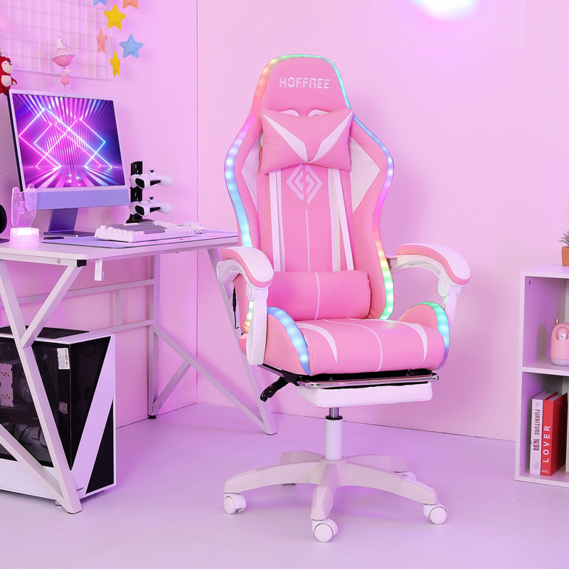 Fauteuil inclinable ergonomique Hoffree, Rose
