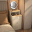Bureau de coiffeuse 3 en 1 avec miroir et lumière-433030438