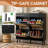 Rattan Panel 2 Drawers 4 Flip-Drawer Shoe Cabinet Particleboard 41.34" W-2121087559