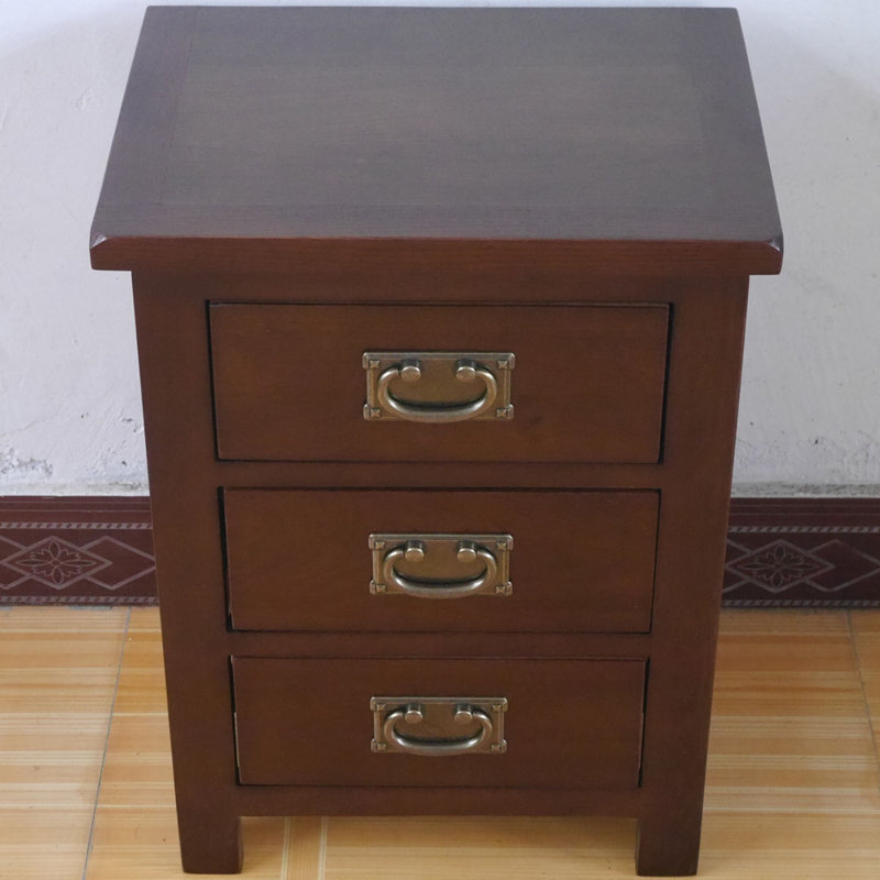Shickley 43cm W Bedside Table, Walnut