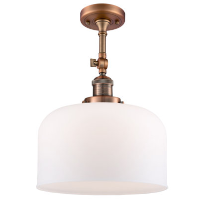 Plafonnier semi-encastré 1 lumière 12 po Temescal