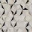 Trail Cowhide Geometric Area Rug in Charcoal/Gray/Taupe-446293681