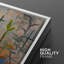 Art mural abstrait, ensemble de 2 reproductions d'art encadrées sur toile-118759482-118759483