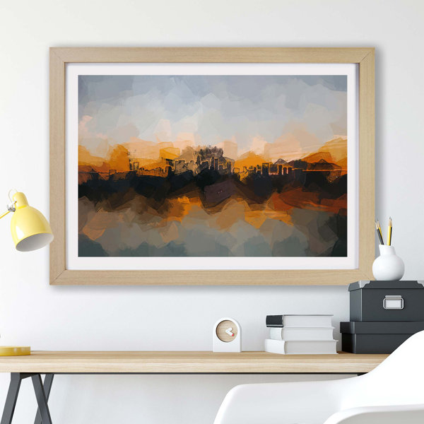 East Urban Home Sunrise Over Los Angeles Skyline - Single Picture Frame ...