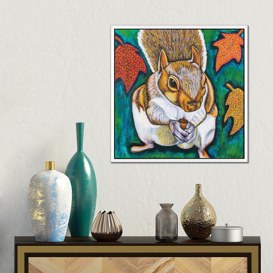 Herbst Eichhörnchen von Teal Buehler - Gallery-Wrapped Canvas Giclée on Canvas