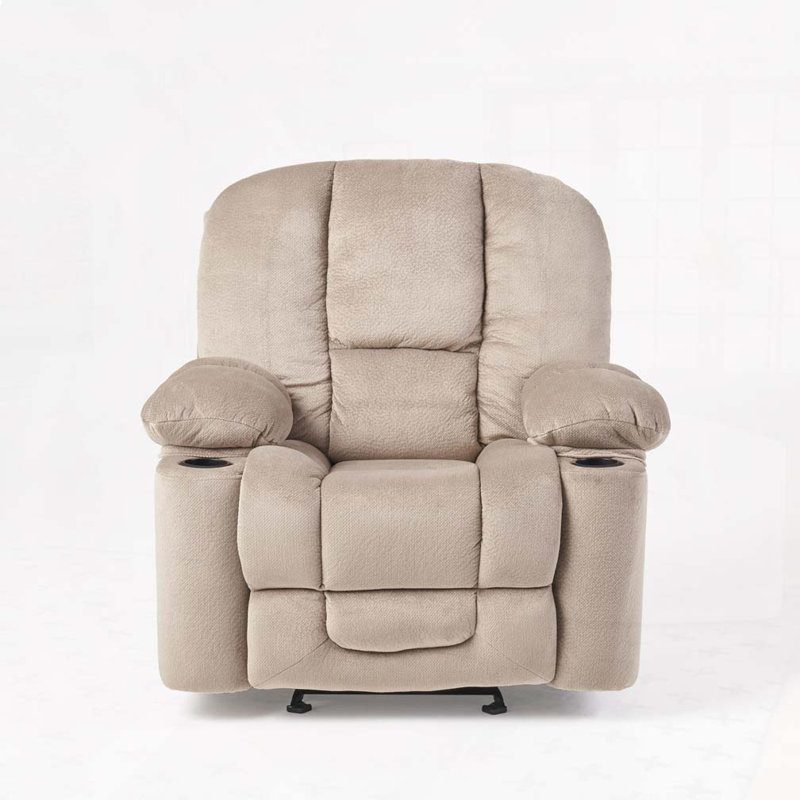 Fauteuil inclinable manuel avec porte-gobelets doubles, Café