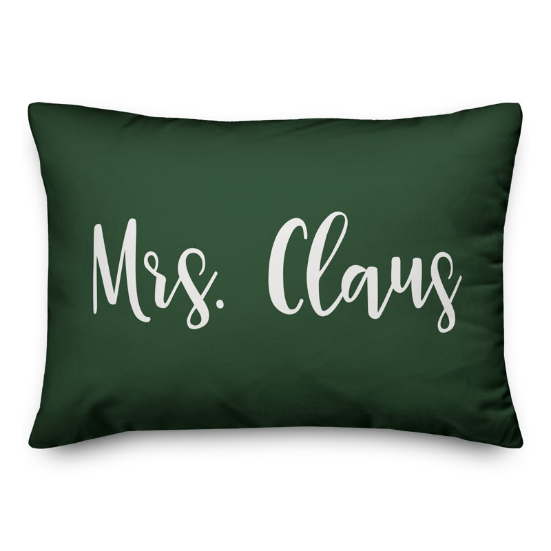  Coussin Mme Claus, Vert foncé