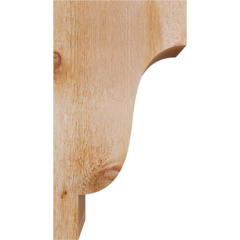 Newport Corbel, H 18 po x l 4 po x P 10 po, Cèdre rouge, Sciage brut