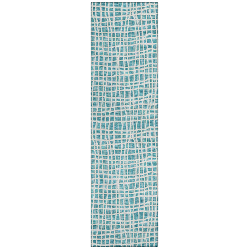  Finck Non-Slip Indoor / Outdoor Door Mat, Runner 2'3" x 7'6"