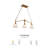 Herdon 3-Light Brushed Gold Pendant