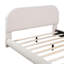 Lit plateforme en tissu d'ameublement Teddy