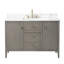 Ensemble de meuble-lavabo autoportant à simple cuve 48 po avec plateau en marbre Lavallon-105275174-105275168