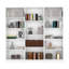 Ensemble de bibliothèque 3 pièces, 74 po de large avec 14 tablettes, ensemble de salon-70055067-70945041-70945043