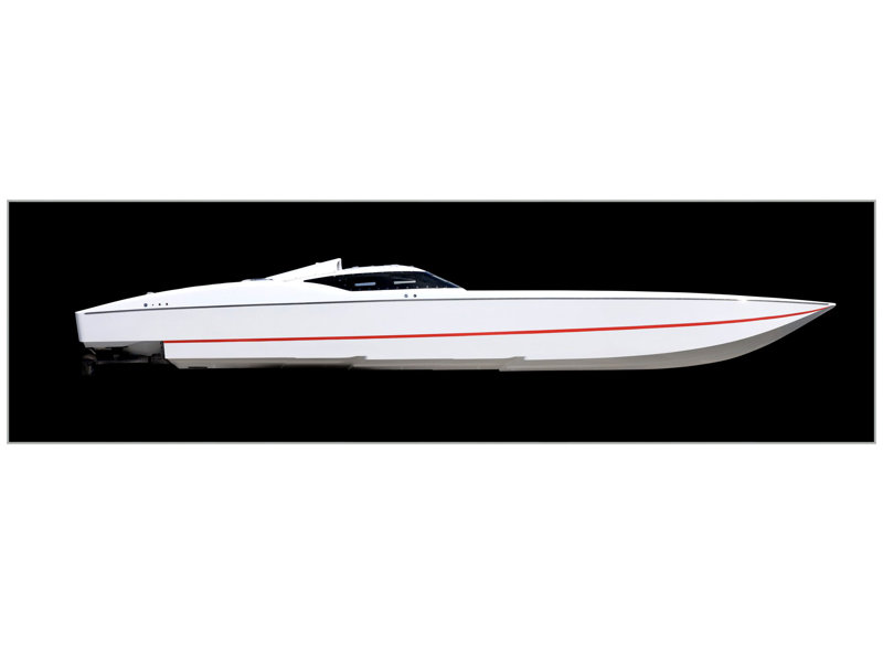 Speed Boat Stripe Print by Mat Sanders