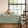 Avo Solid Texture Water And Stain Resistant Rectangular Polyester Tablecloth