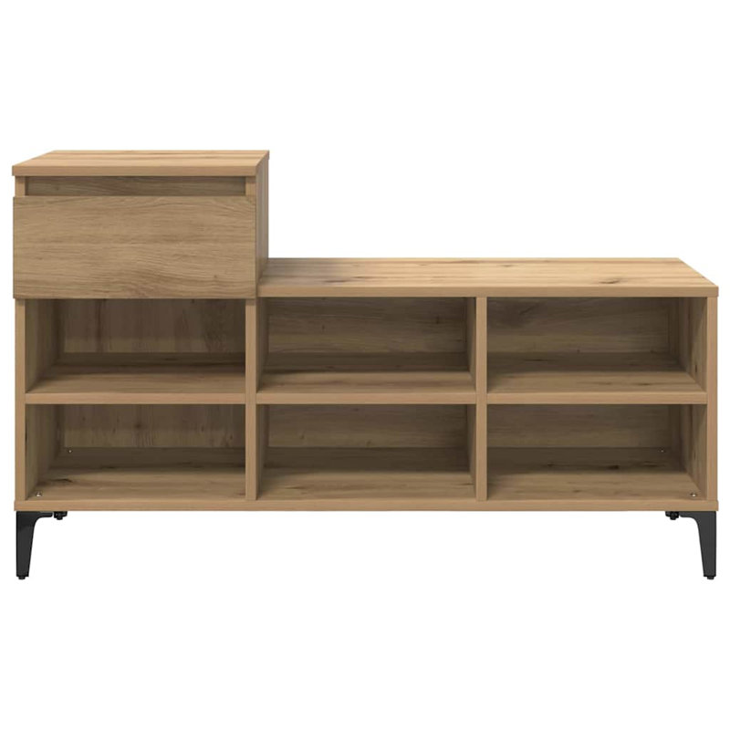 6 Pair Shoe Storage Cabinet, Brown
