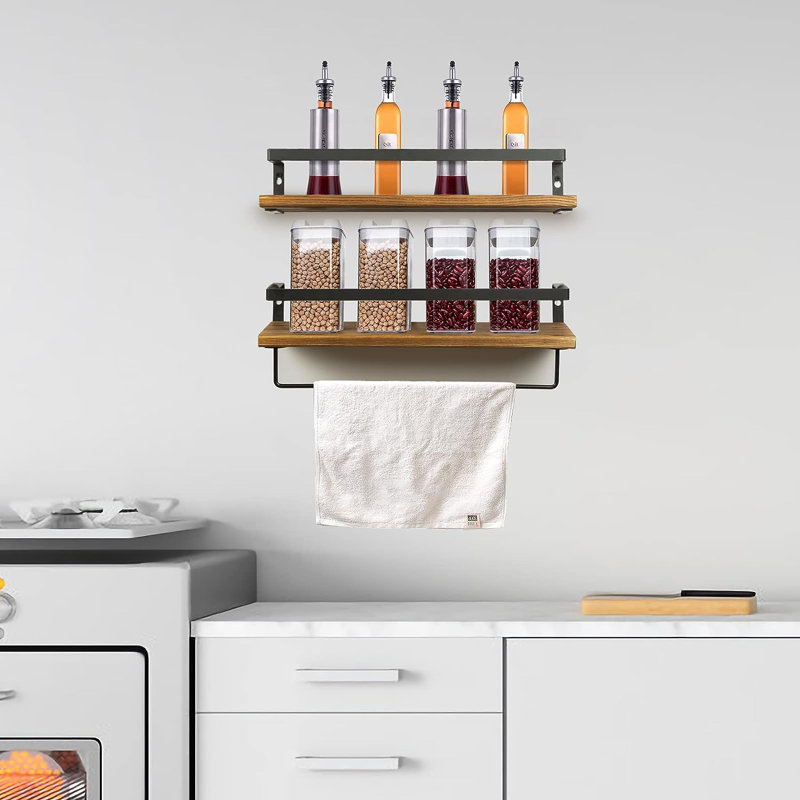 Tablette 2 pièces avec porte-serviettes Lokey