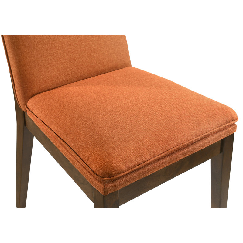 Chaise parsons rembourrée Carlyssia, Orange
