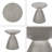 Outdoor Lightweight Concrete Side Table