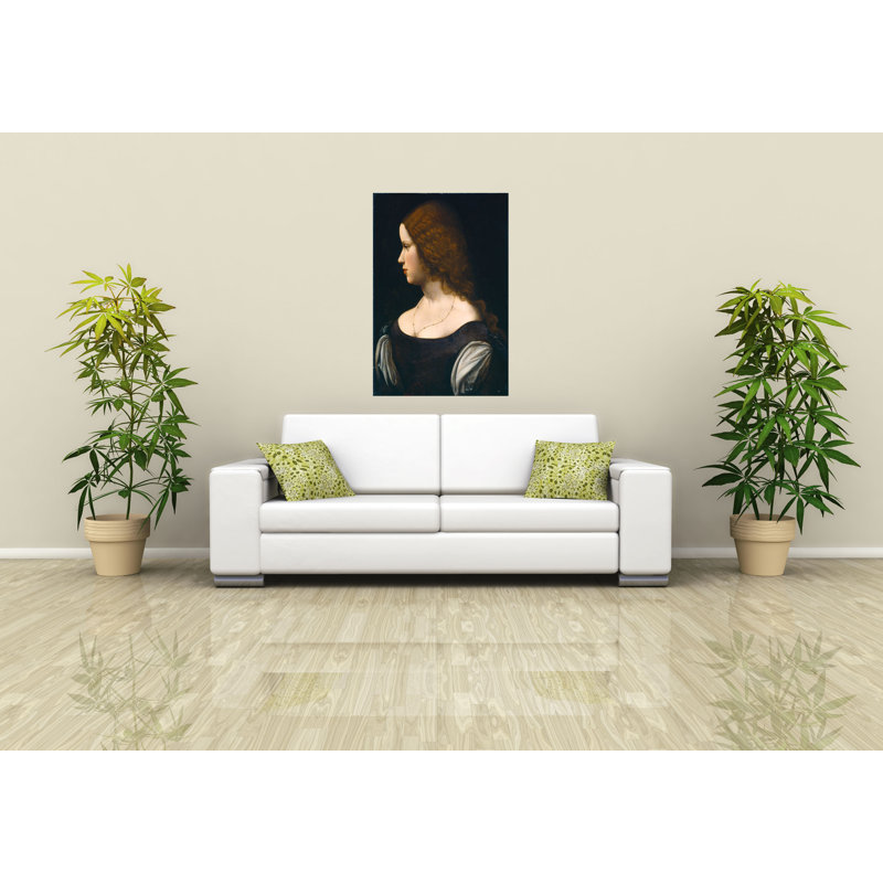 Portrait Of A Young Lady by Leonardo Da Vinci - Wrapped Canvas Print, 77cm H x 51cm W