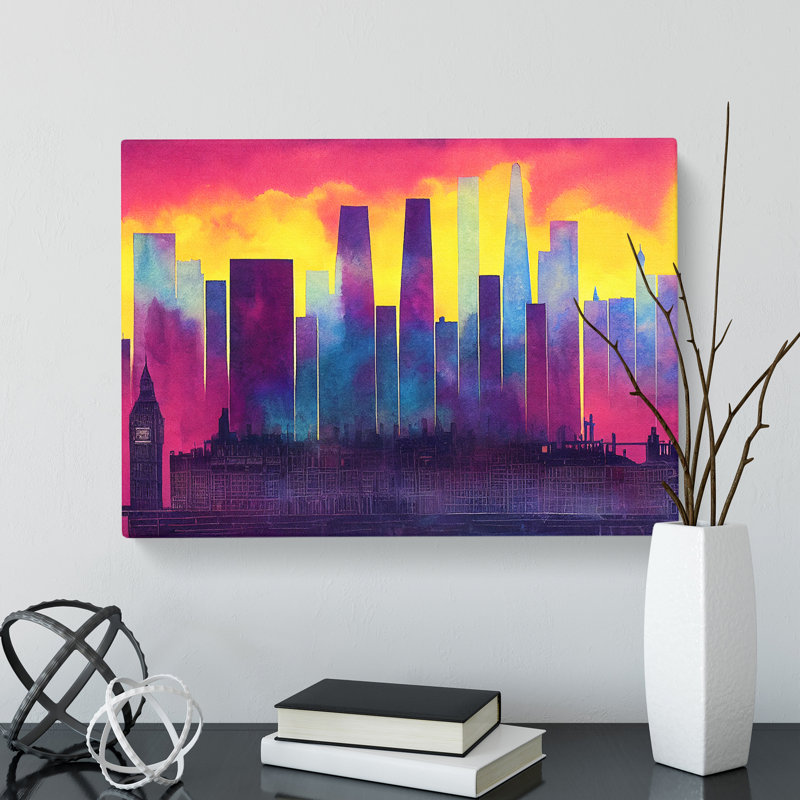 London Skyline Vol.2 - Wrapped Canvas, 35cm H x 50cm W x 3cm D