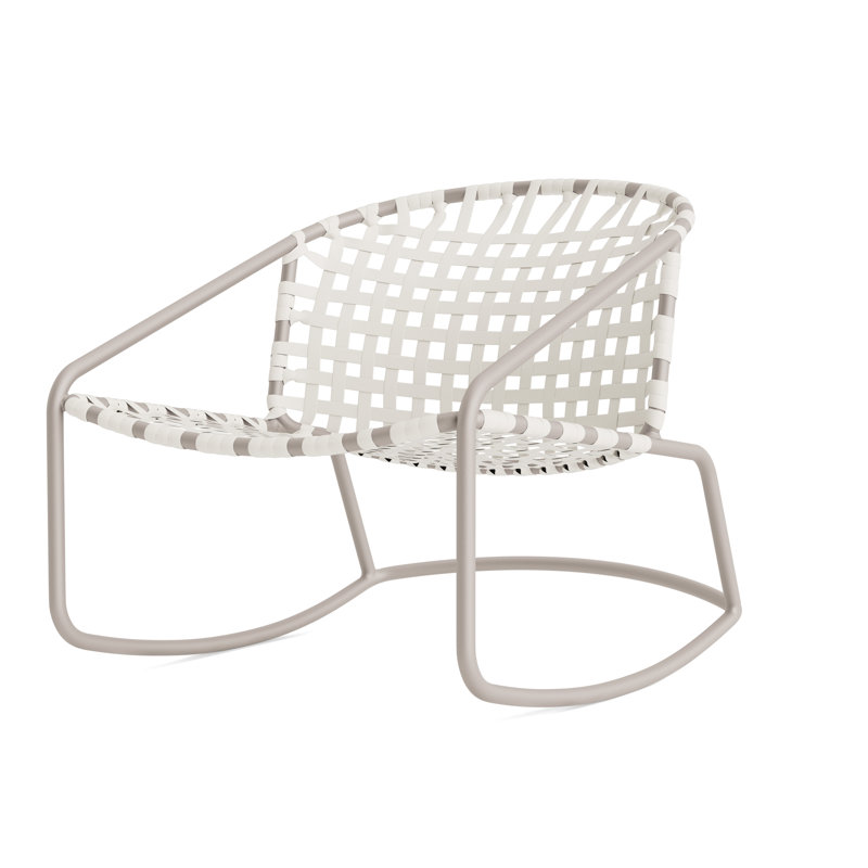 Kantan Outdoor Lounge Chair, Dove Smooth/White Lite