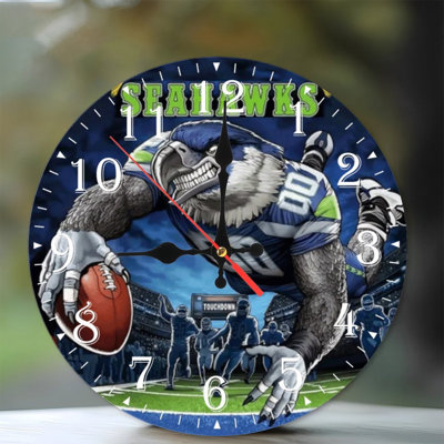 Horloge murale en bois 10 po, mouvement silencieux, à piles (piles AA non incluses), décor artistique, parfait pour les décorations