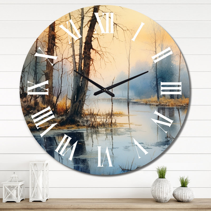 Horloge murale Summer Lake, Très grand