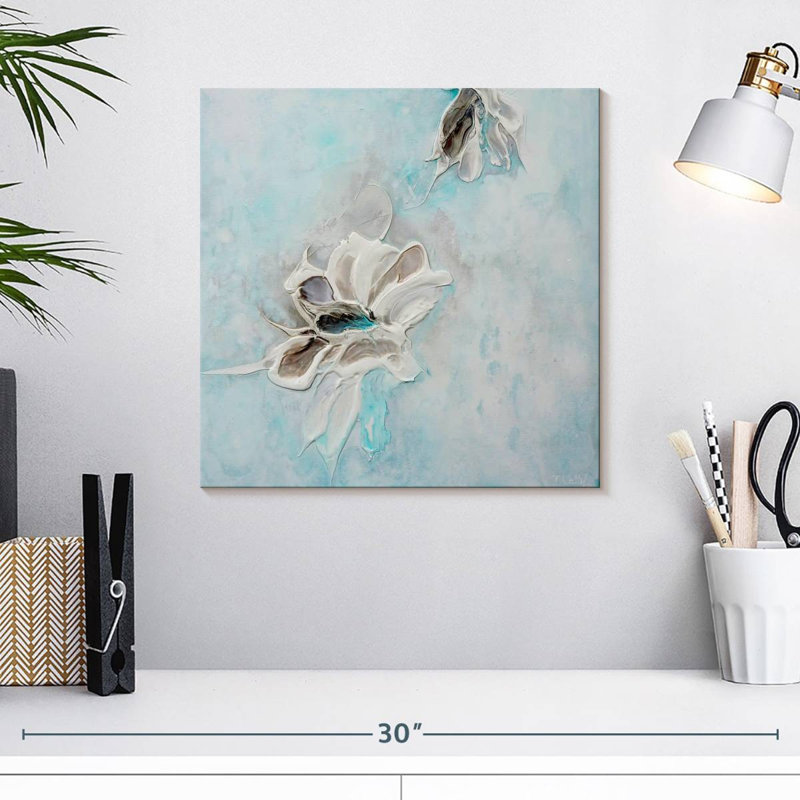 Avery dans la mer turquoise II, H 16 po x l 16 po